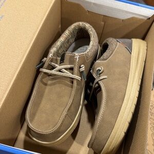 Hey Dude Tan Kids Dress Shoes